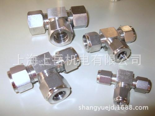 方形三通卡套式弯头铜镀铬PARKER不锈钢扩口式卡套单向阀针阀派克