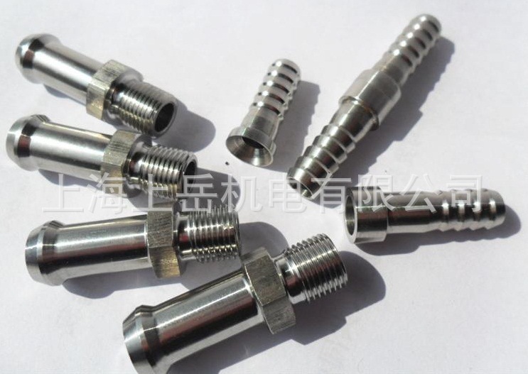 不锈钢气动软管快拧快插直通接头芯 铜镀镍扩口式卡套接头PARKER