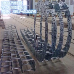 直销全封闭是钢制拖链 大型机床专用钢铝拖链 加工金属穿线拖链