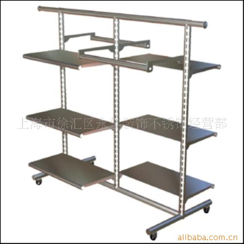 提供钣金加工 商场服装道具 中岛 上海挂包架