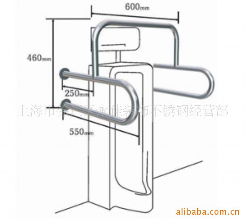 供应老年人 残疾人无障碍卫生间小便池不锈钢安全扶手