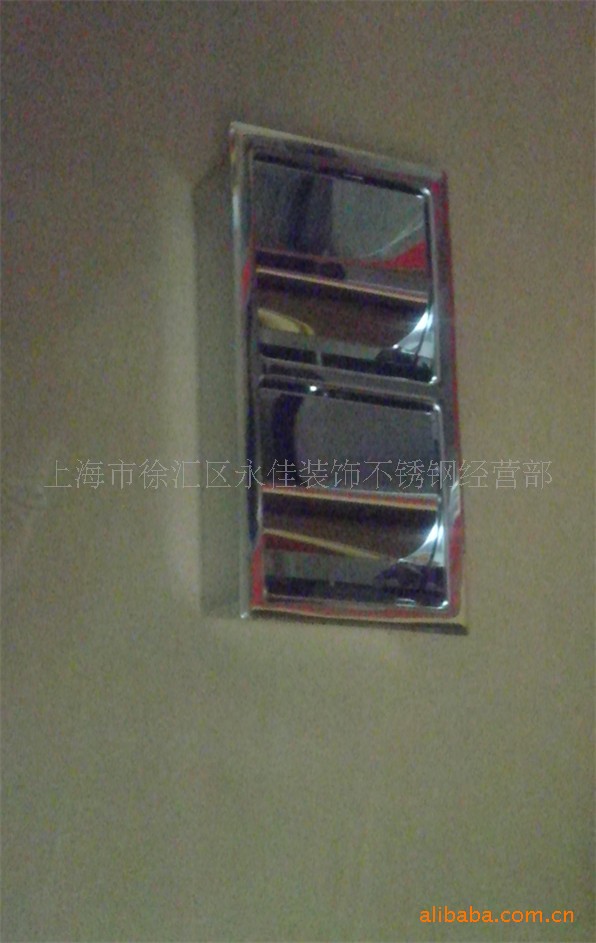 厂价直销嵌入式双卷不锈钢手纸架 手纸盒