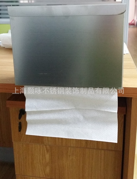 厂价直销明装不锈钢抽纸盒 卫生间玻璃镜子后面暗藏式抽纸盒