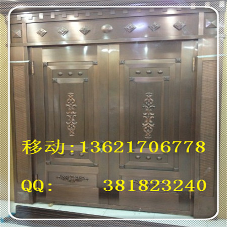 上海浦东不锈钢门加工 铜门制作安装 铜门维修保养