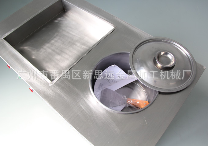 厂家热销 单方锅花式炒冰机器带冷藏桶 CB-101FT全自动炒冰冰粥机