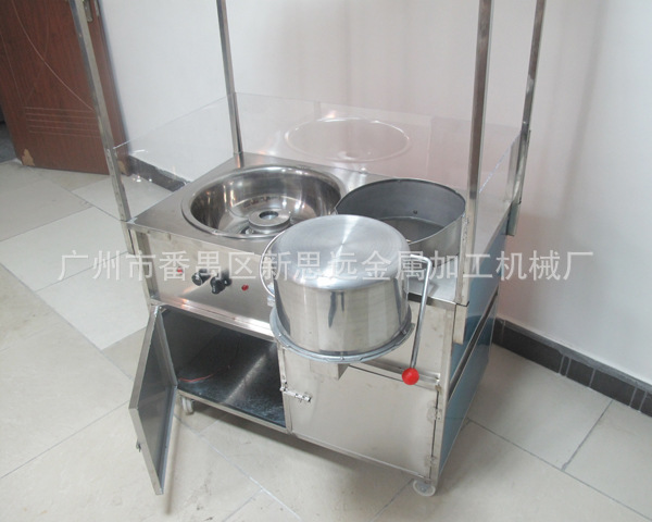 新品促销 番禺豪华型爆米花棉花糖组合机 两用彩色棉花糖机车