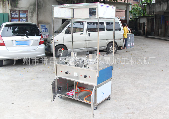 广东专业提供 豪华型双锅手工爆米花机 自动爆米花机商用车
