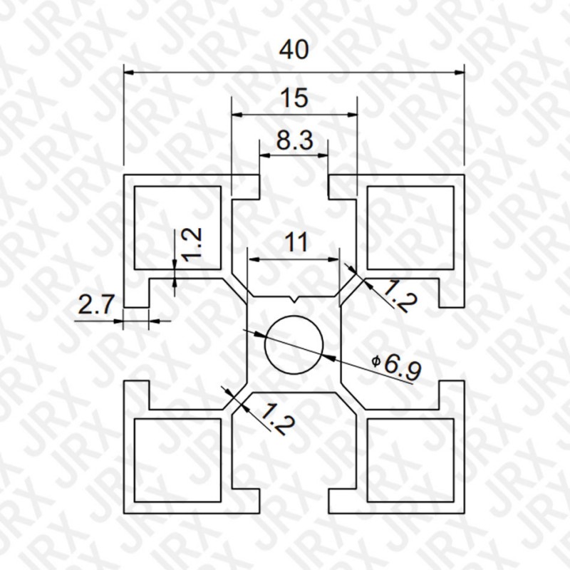 4040佛山铝型材替代米思米 4040轻型电泳铝合金