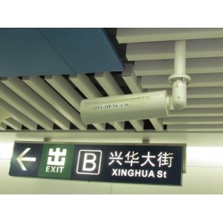 仿PELCO派尔高圆形监控杆防护罩地铁专用摄像机防护罩厂家直销