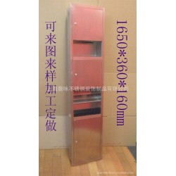 供应暗装三合一组合型带烘手机 垃圾桶不锈钢手纸箱