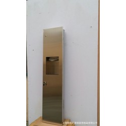 入墙式不锈钢带垃圾桶手纸箱单门系列产品加工定做