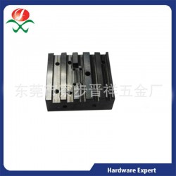 【散热块】机器设备铝质黑色氧化散热片