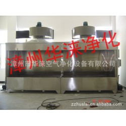 供应订做单面双工位水帘喷漆台 喷油柜
