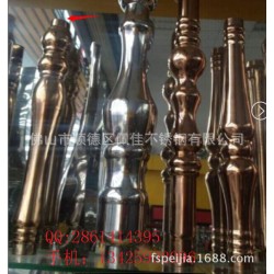 专业定做 不锈钢家装楼梯立柱 201不锈钢圆弧栏杆立柱 76*900现货