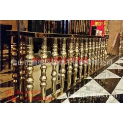 别墅豪华不锈钢护栏立柱 2015热卖新款欧式不锈钢罗马柱 玫瑰金