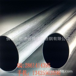 不锈钢蚀刻加工厂 专业定做不锈钢木纹管 包工包料 质量保证