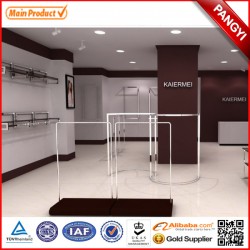 【专业定制】金属展示柜，商场道具，服装展示柜，不锈钢道具加工