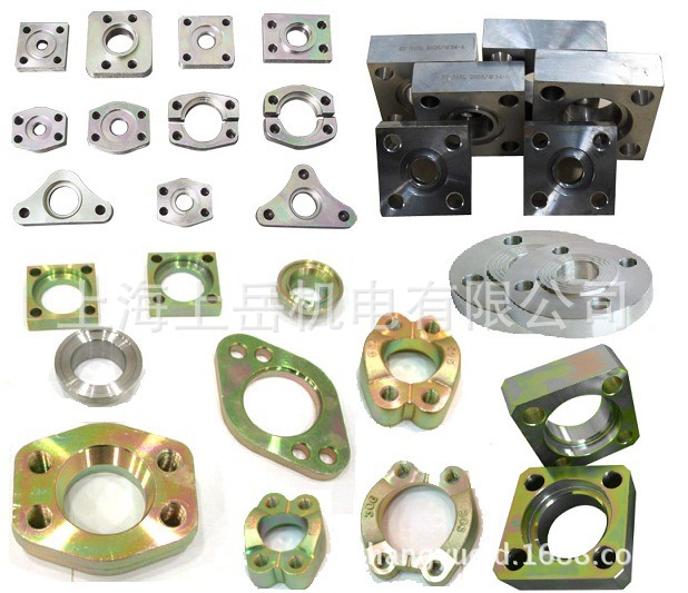 非标异形法兰SAE菱形椭圆形方形法兰高压油口组件三角法兰加工