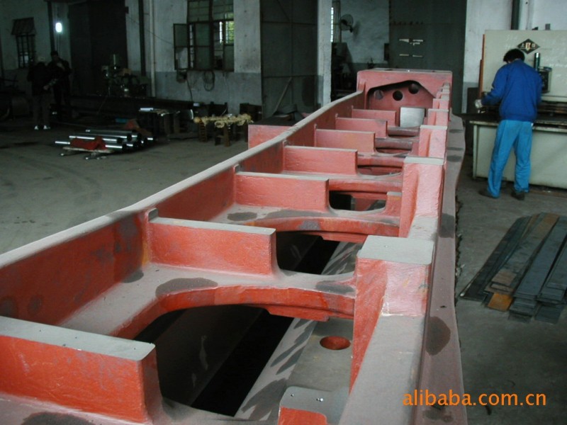 厂家专业对外订做大型特种针织和纺机床身 铸铁件