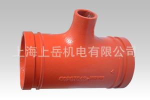 消防管道不锈钢水暖管管件沟槽式异径弯头四通挠性卡箍连接法兰盖