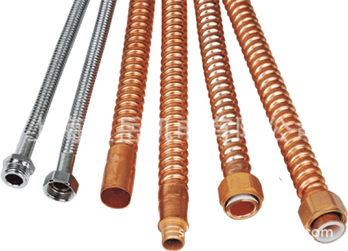 燃气防爆双层挠性波纹软管制冷系统紫铜波形螺旋管接头法兰组件