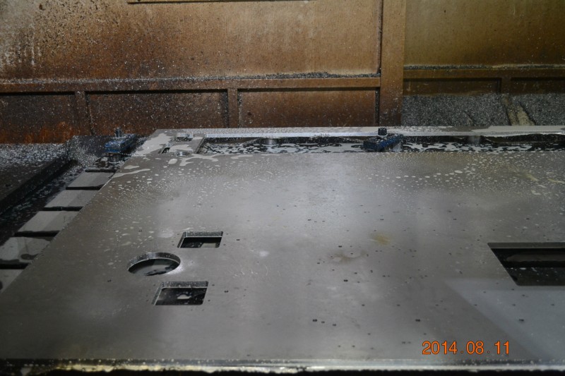 高精度超平航空铝板中心出水ZF减速器龙门CNC加工