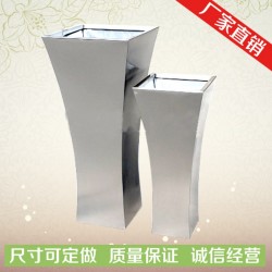 厂家定做 各类不锈钢工艺品花钵花盆 室内装饰不锈钢花盆