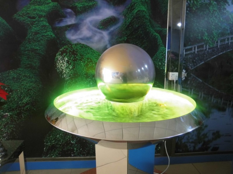 酒店企业不锈钢转运球,不锈钢装饰精品d5----多彩风水球