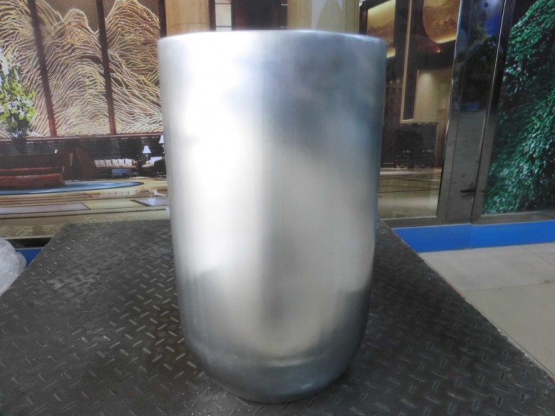 酒店企业办公室装饰摆件,家居不锈钢精品圆锥花盆,展厅装饰品