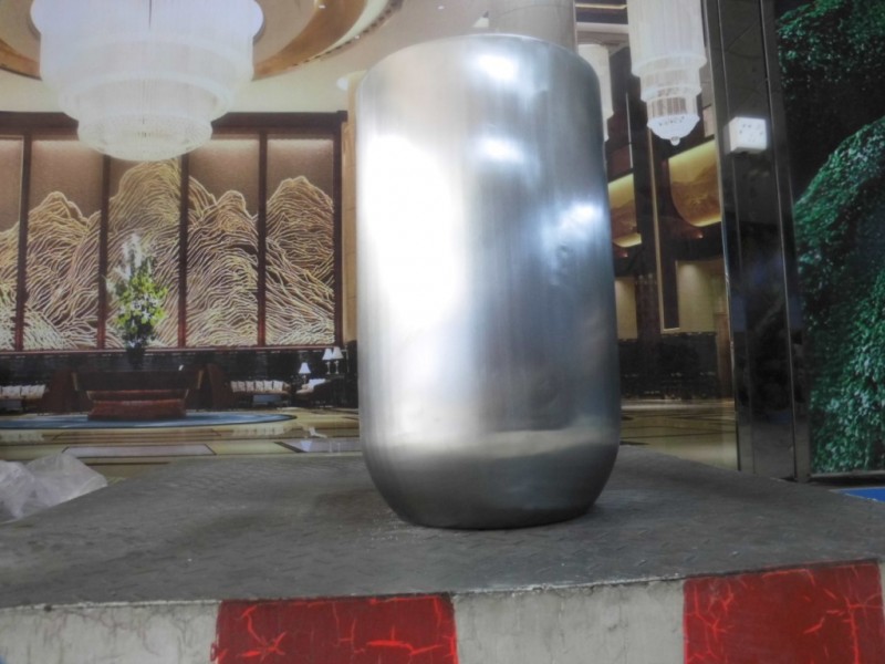 酒店企业办公室装饰摆件,家居不锈钢精品圆锥花盆,展厅装饰品