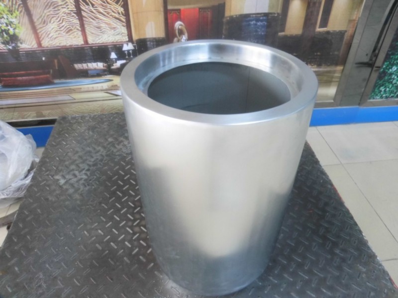 酒店企业办公室装饰摆件,家居不锈钢精品圆锥花盆,展厅装饰品