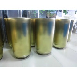 弧形底花筒，直筒球底花筒，不锈钢精品，电镀不锈钢花盆