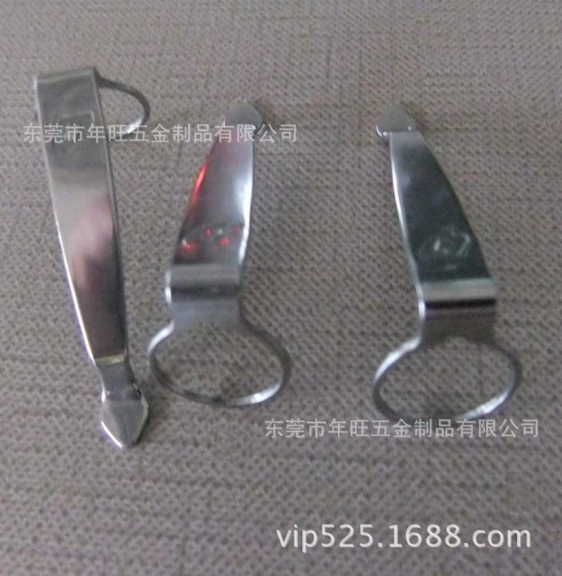 厂家强力推荐 手电筒不锈钢夹子 LED手电筒抱夹 钢笔弹性笔夹