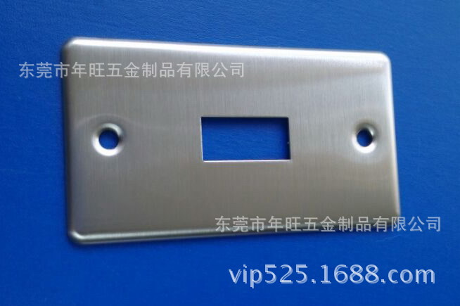 86锌合金开关面板 门控金属开关面板 不锈钢拉丝开关面板