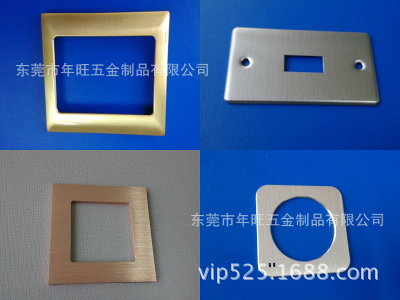 专业定制 金属开关面板 五金插座开关面板 不锈钢丝印面板