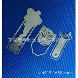 高档金属书签 韩国礼品小书签 不锈钢蚀刻凹凸LOGO书签 耐磨耐用