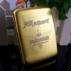 网络爆款 地摊夜市 英雄联盟高档精品金属烟盒 广告礼品定制LOGO