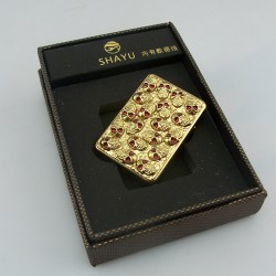 SY-605十九鬼头充电打火机 100个起做激光广告 USB防风精品打火机