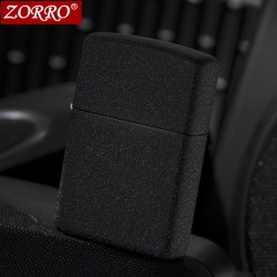 香港原装 zorro佐罗煤油打火机 黑砂光板 创意防风 超薄正品火机