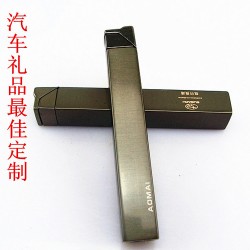 长条超薄防风明火打火机批发 创意汽车广告定制打火机 可激光LOGO