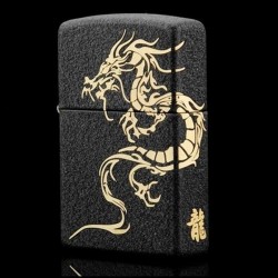 美国原装正品zippo打火机 236龙之部落 龍 权威龙 黑裂漆飞龙在天