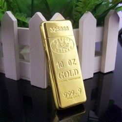 金条超薄防风打火机批发 创意金砖个性广告打火机 可礼品定制LOGO