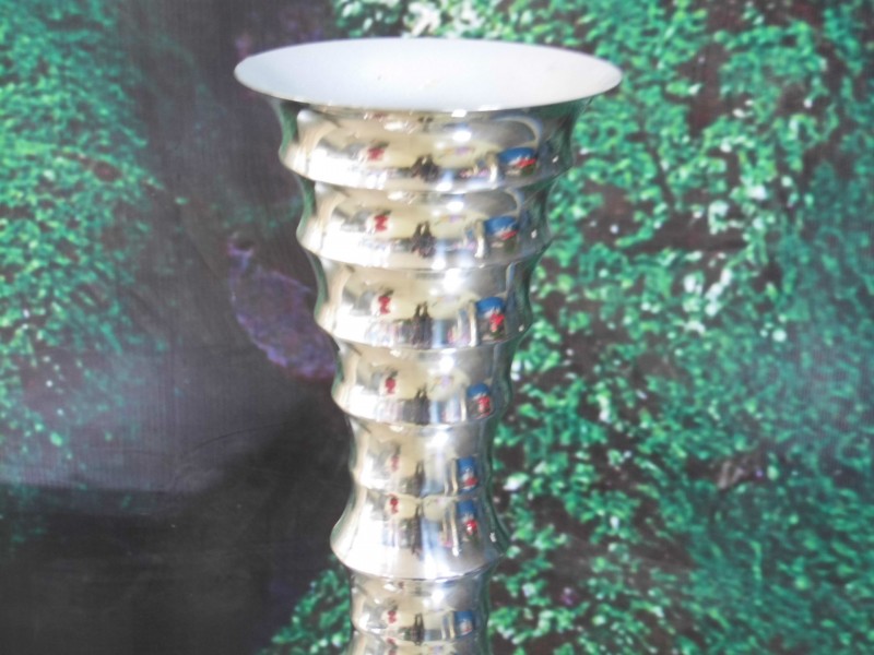 定做异形艺术家居不锈钢花瓶,竹节高庄花瓶,酒店用品,大堂饰品