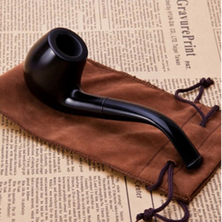 特价直销 小叶黑檀木烟斗 9mm过滤芯烟丝斗烟具批发 爆款烟斗批发