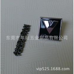 东莞订做 锌合金油压标牌 蚀刻凹凸亮面LOGO牌 箱包金属标牌　