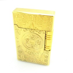 防风创意打火机 金属朗声砂轮明火打火机 明火气体打火机厂家批发