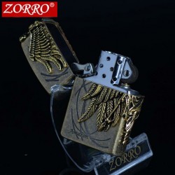 正品Zorro佐罗三面立体徽章亚马逊女战士Z8516金属创意煤油打火机