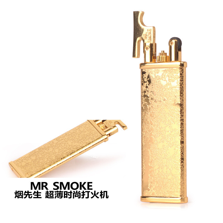 烟先生 MR SMOKE 火石气体打火机 精致超薄 繁花 精致火机批发