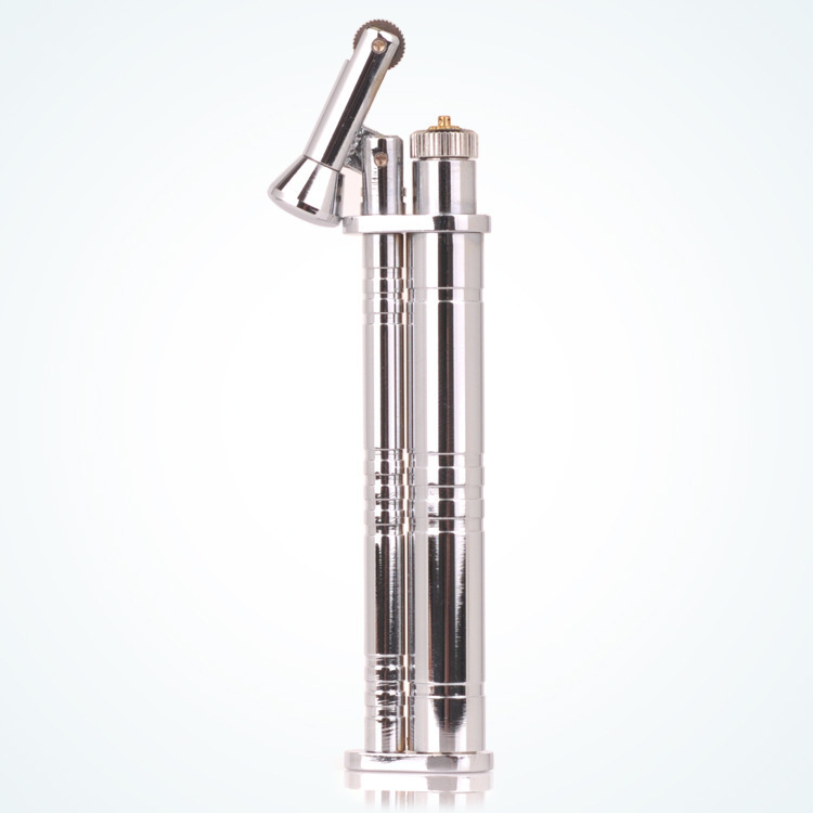 MR.SMOKE 烟先生气体打火机企鹅个性砂轮 粗银金属打火机批发