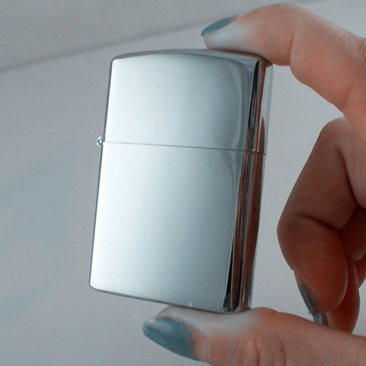 厂家批发酒厂促销 商务礼品 金属 亮铬镜面煤油打火机可激光LOGO